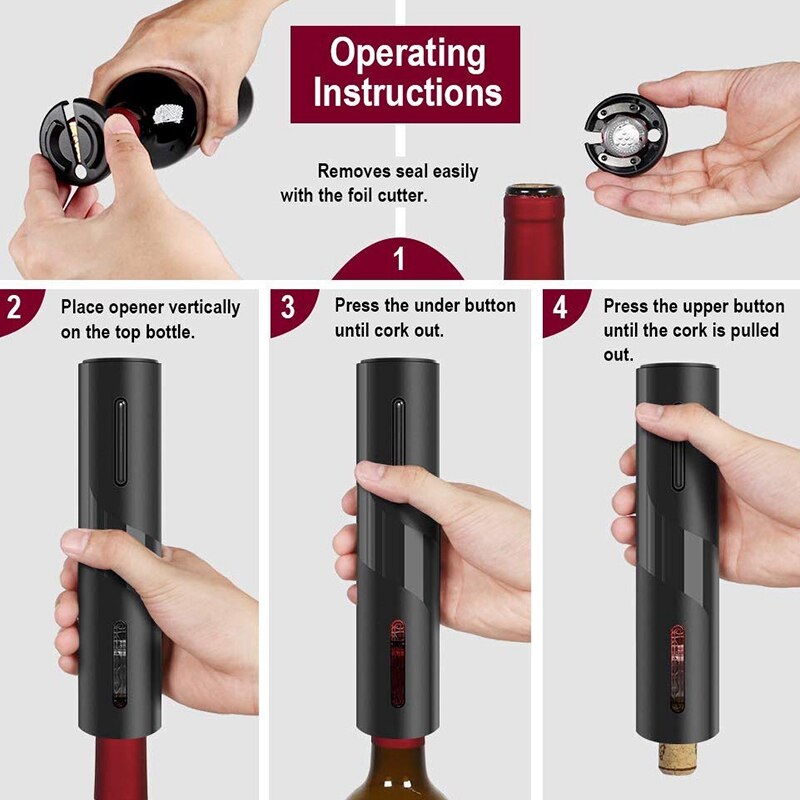 Rechargeable Wine Opener with USB Cable Rechargeable Wine Opener with USB Cable