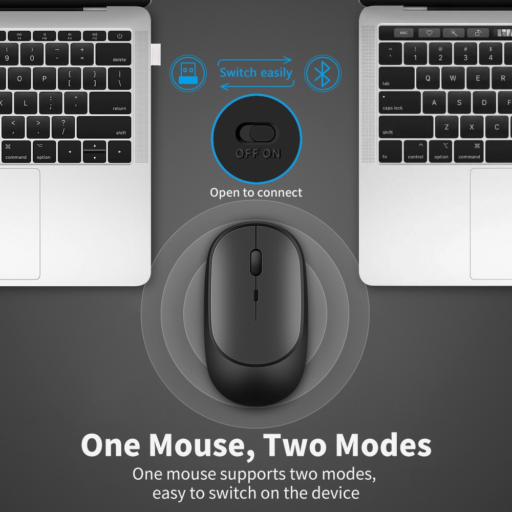 Rechargeable Wireless Bluetooth Mouse with Receiver Rechargeable Wireless Bluetooth Mouse with Receiver