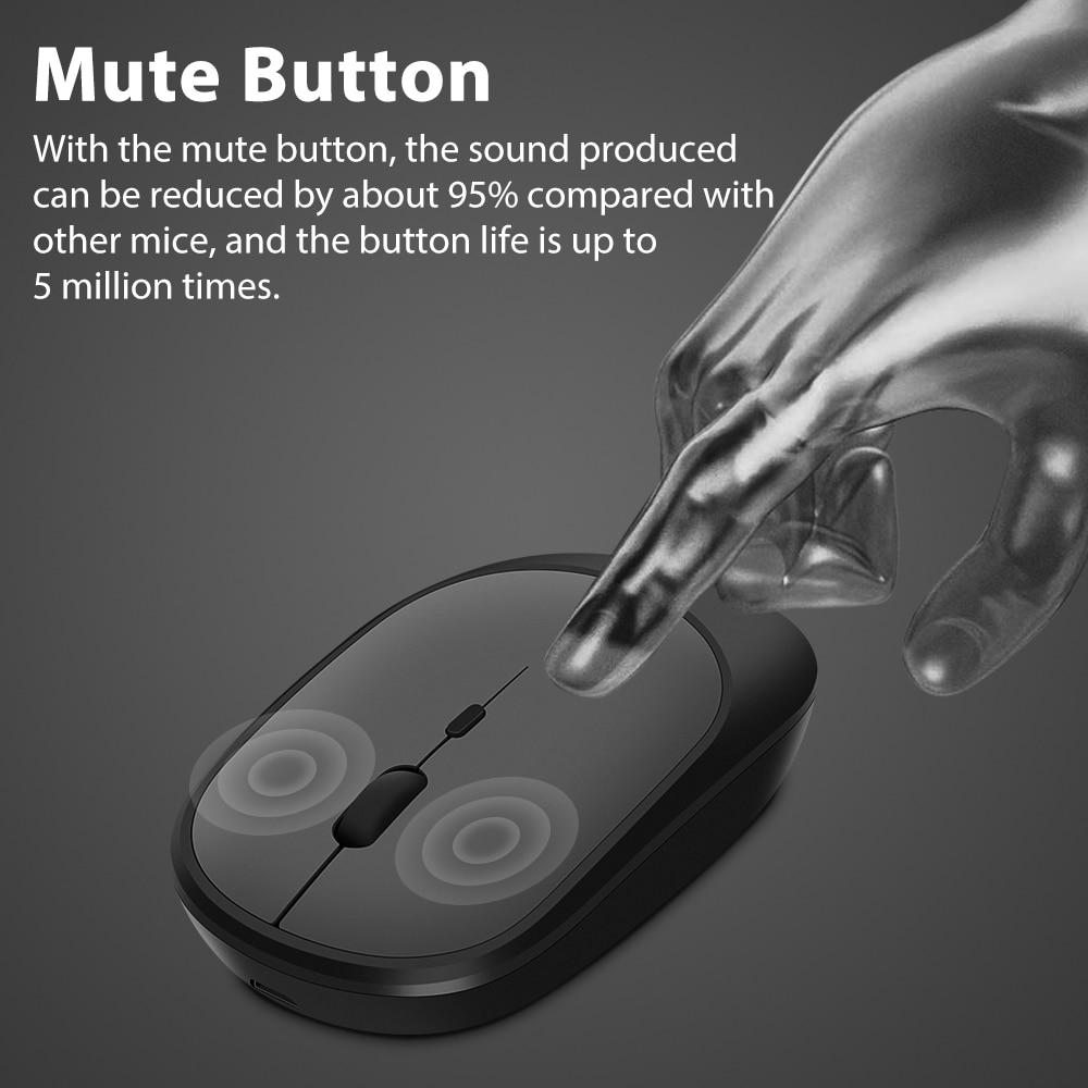 Rechargeable Wireless Bluetooth Mouse with Receiver Rechargeable Wireless Bluetooth Mouse with Receiver