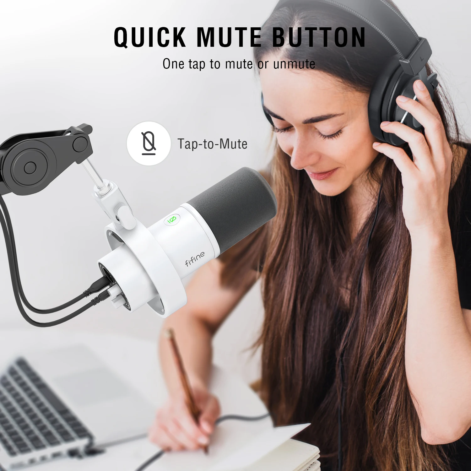 Recording XLR Dynamic Microphone with Real-time Monitoring USB Streaming Mic with Gain Knob/Touch-mute for PC Mixer Recording XLR Dynamic Microphone with Real-time Monitoring USB Streaming Mic with Gain Knob/Touch-mute for PC Mixer