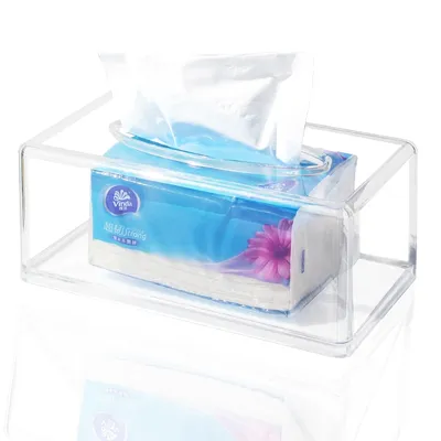 Rectangular Acrylic Clear Tissue Box Rectangular Acrylic Clear Tissue Box