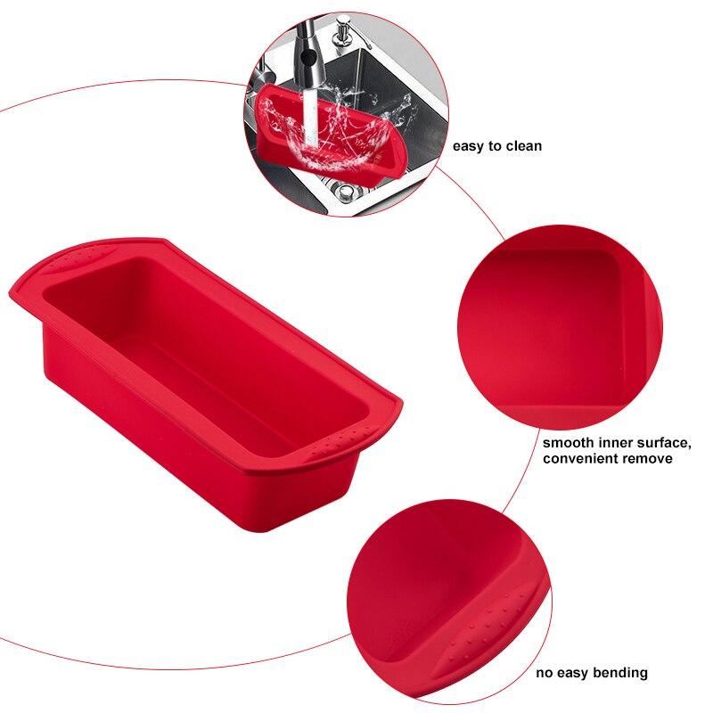 Rectangular Baking Silicone Loaf Mold Rectangular Baking Silicone Loaf Mold