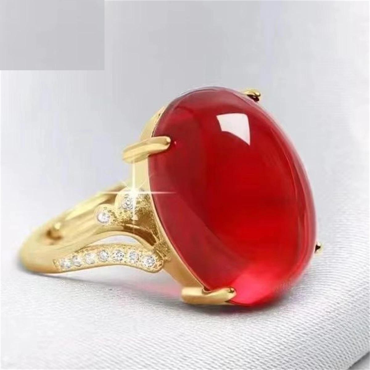 Red Agate Jade Ring Female Opening Adjustable Simple Style Chalcedony Sterling Silver Ring for Mom Women Rings Fine Red Agate Jade Ring Female Opening Adjustable Simple Style Chalcedony Sterling Silver Ring for Mom Women Rings Fine