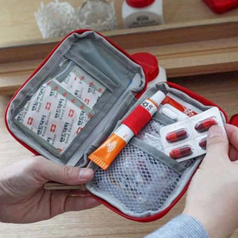 Red Canvas Small Medical Bag