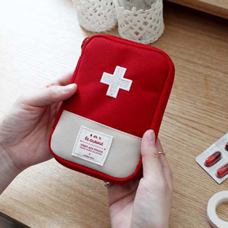 Red Canvas Small Medical Bag