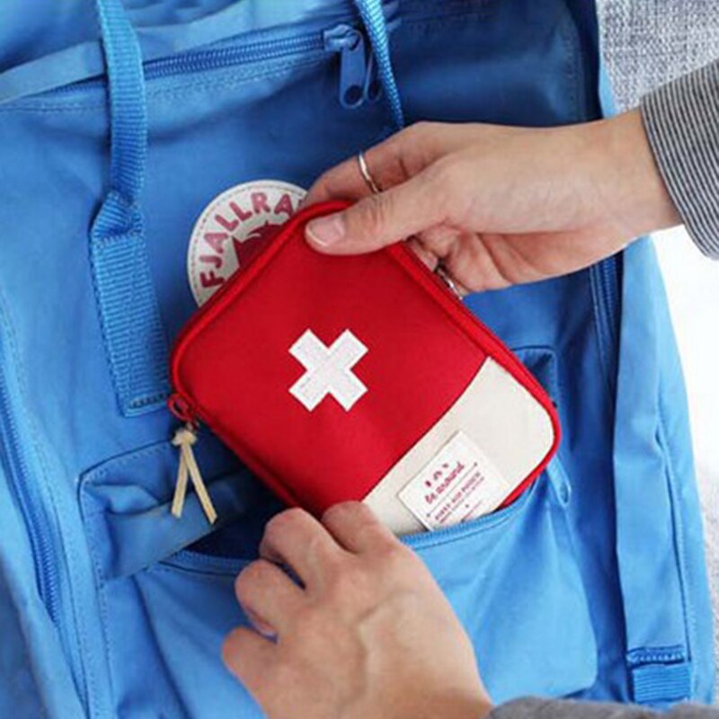 Red Canvas Small Medical Bag