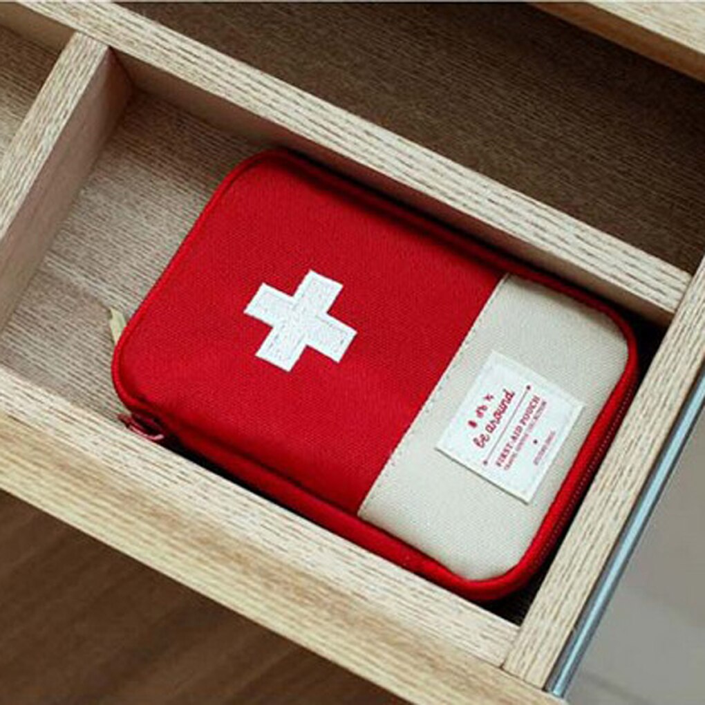 Red Canvas Small Medical Bag