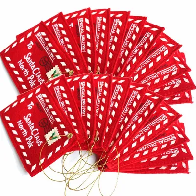 Red Christmas Santa Envelopes (5 pcs)