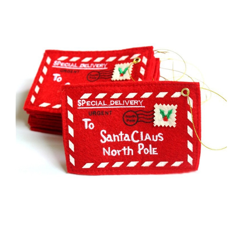 Red Christmas Santa Envelopes (5 pcs)