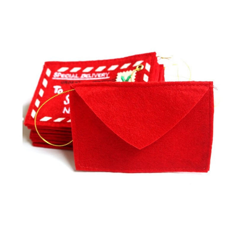 Red Christmas Santa Envelopes (5 pcs)
