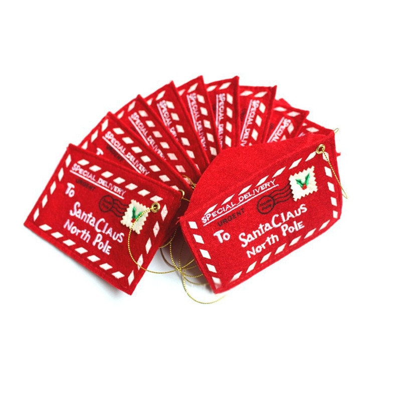 Red Christmas Santa Envelopes (5 pcs)