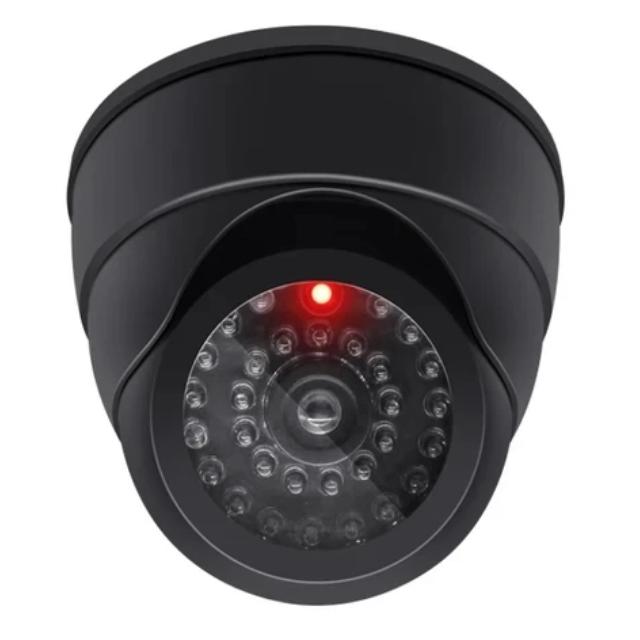 Red Flashing LED Light Fake CCTV Security Camera For Home Office Surveillance Security System Black/White Dummy Conch