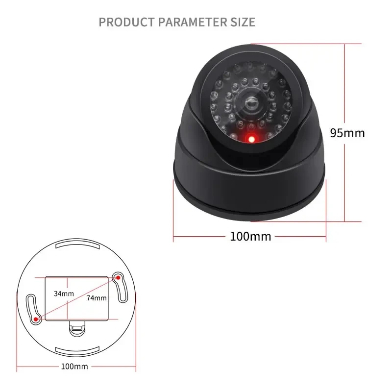 Red Flashing LED Light Fake CCTV Security Camera For Home Office Surveillance Security System Black/White Dummy Conch Red Flashing LED Light Fake CCTV Security Camera For Home Office Surveillance Security System Black/White Dummy Conch