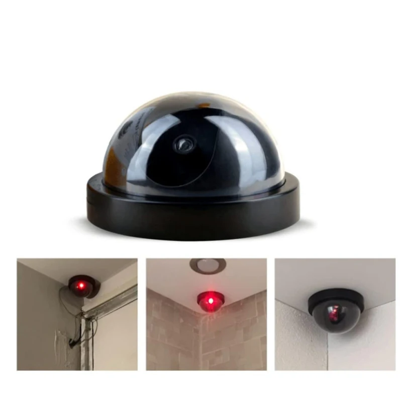 Red Flashing LED Light Fake CCTV Security Camera For Home Office Surveillance Security System Black/White Dummy Conch Red Flashing LED Light Fake CCTV Security Camera For Home Office Surveillance Security System Black/White Dummy Conch