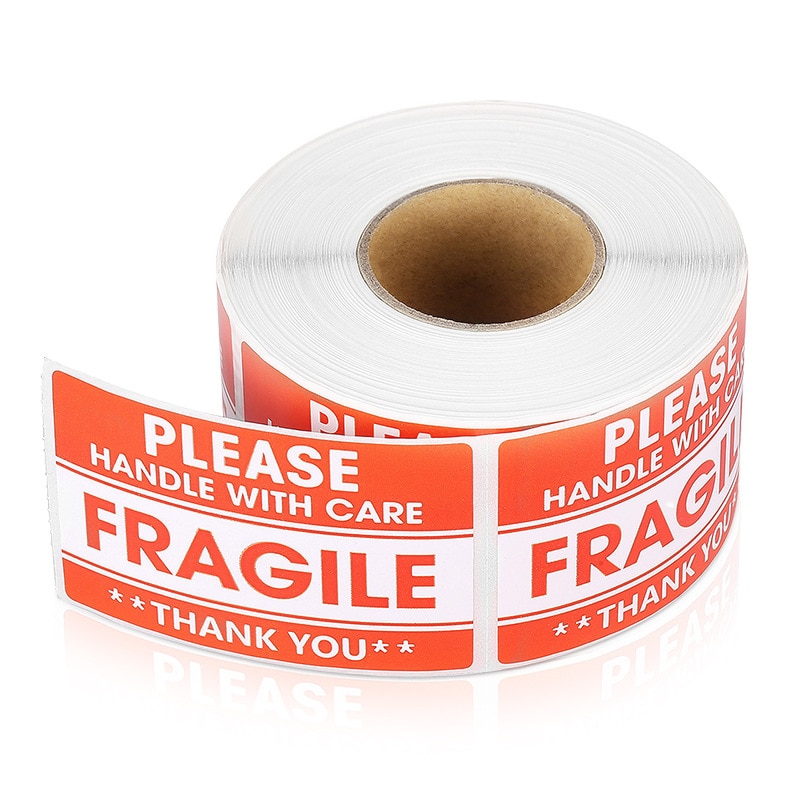 Red Sticker Fragile Label Red Sticker Fragile Label