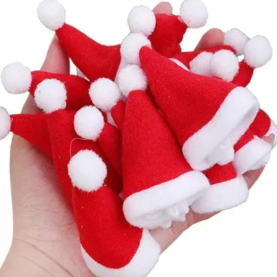 Red Velvet Mini Santa Hats