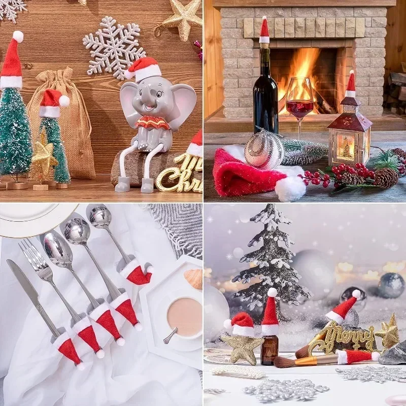Red Velvet Mini Santa Hats