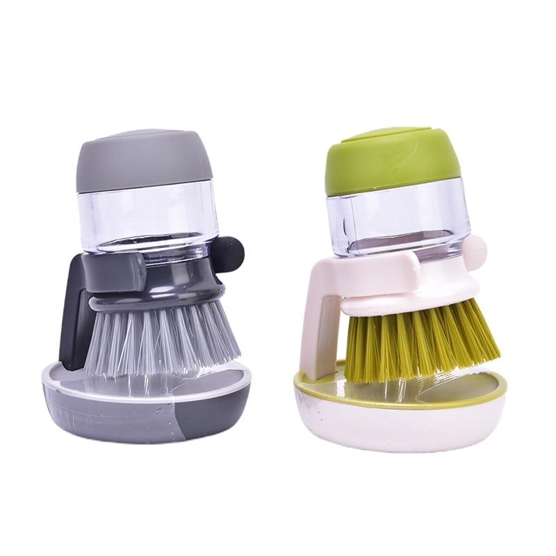 Refillable Pot Cleaning Brush with Holder Refillable Pot Cleaning Brush with Holder