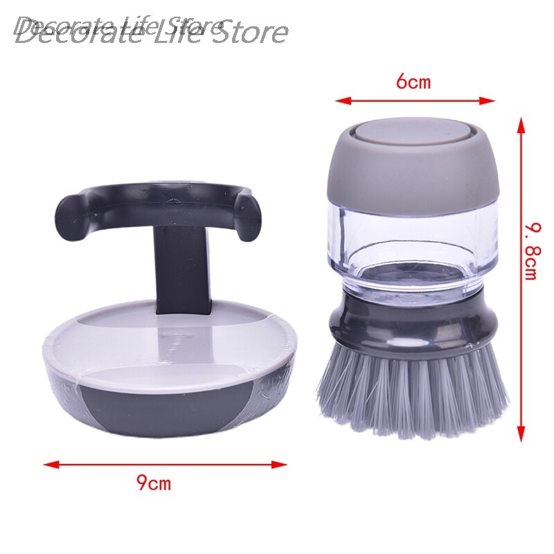 Refillable Pot Cleaning Brush with Holder Refillable Pot Cleaning Brush with Holder