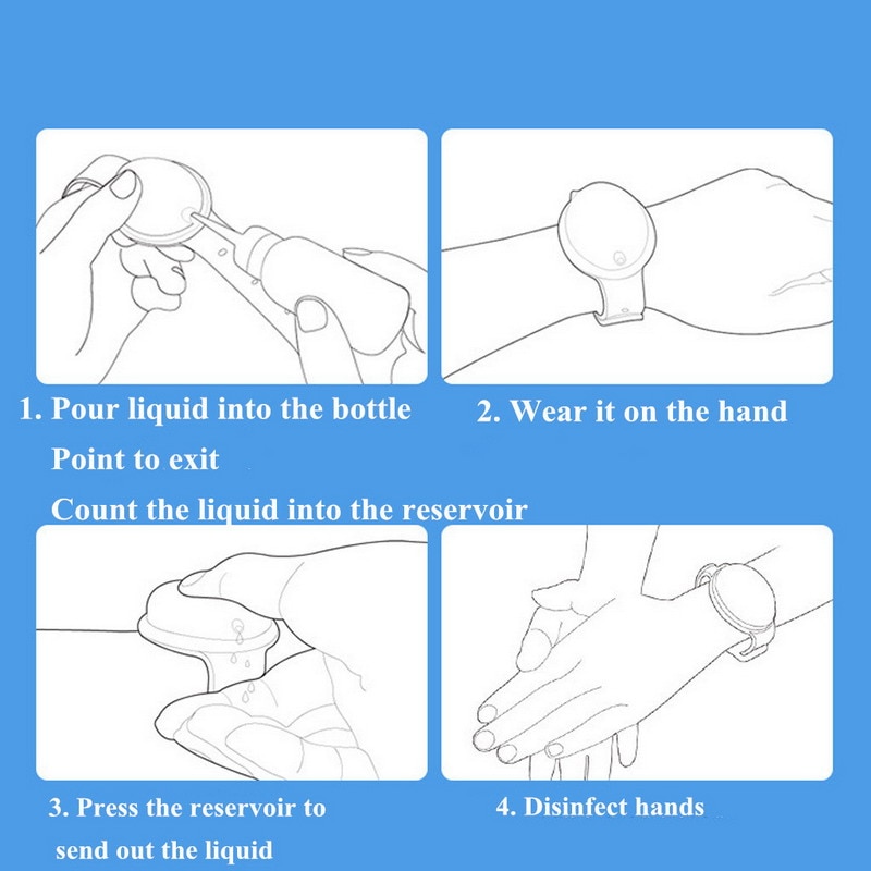Refillable Silicone Hand Sanitizer Bracelet Refillable Silicone Hand Sanitizer Bracelet