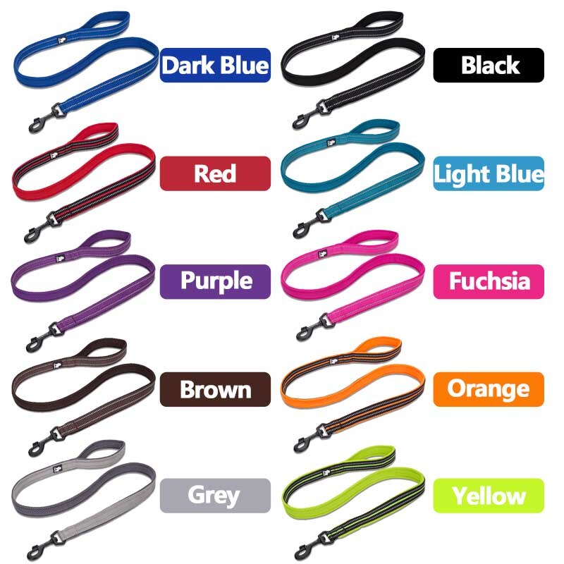 Reflective Dog Leash with Mesh Padding