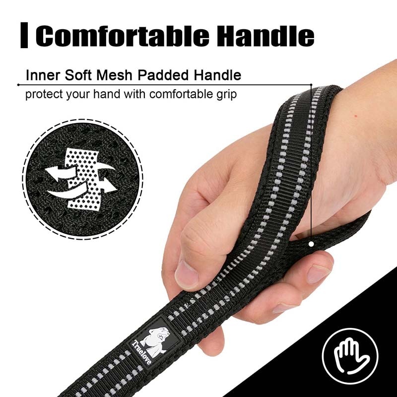 Reflective Dog Leash with Mesh Padding