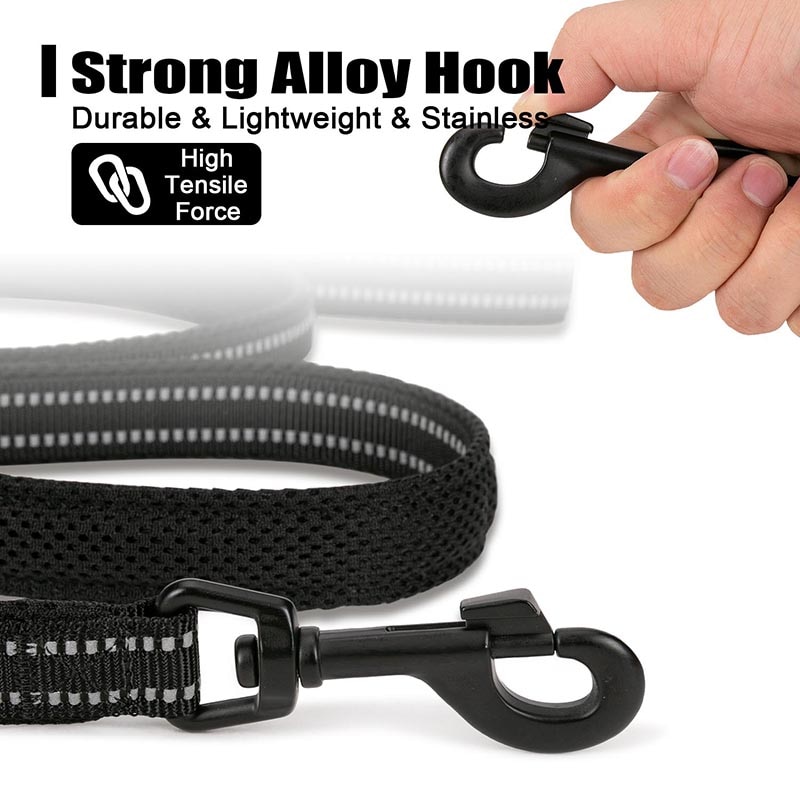 Reflective Dog Leash with Mesh Padding