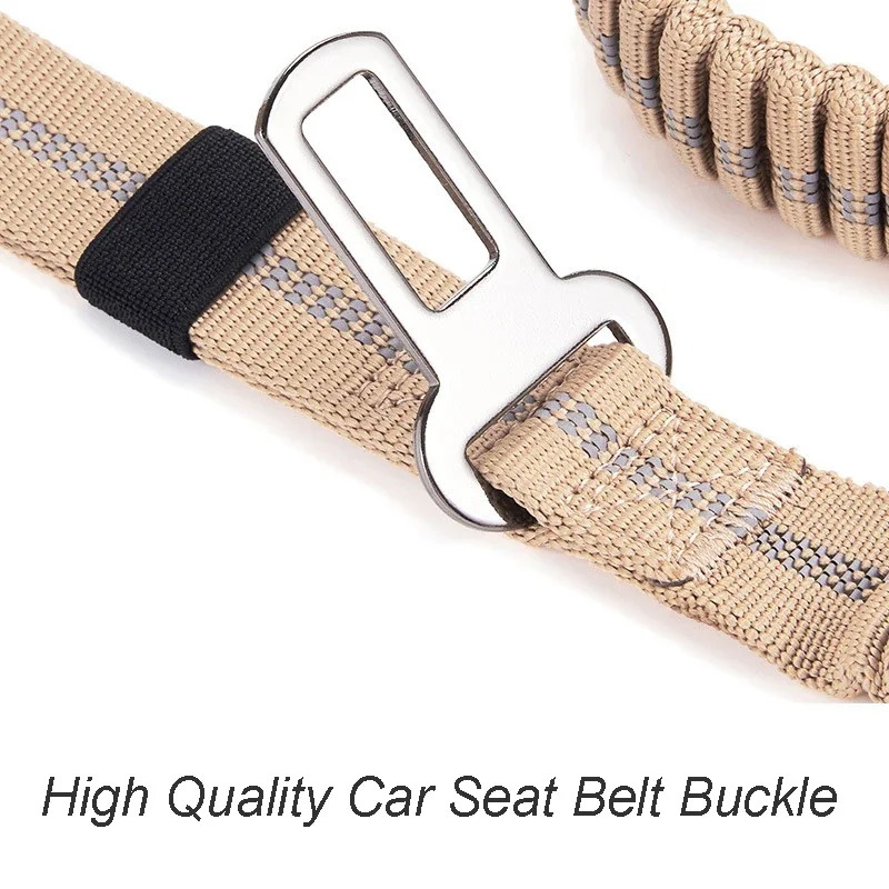 Reflective Shock Absorbing Pet Leashes with Car Seatbelt for Large Dogs Heavy Duty Tactical Bungee Dog Leash No Pull Reflective Shock Absorbing Pet Leashes with Car Seatbelt for Large Dogs Heavy Duty Tactical Bungee Dog Leash No Pull