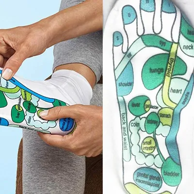 Reflexology Cotton Acupressure Socks