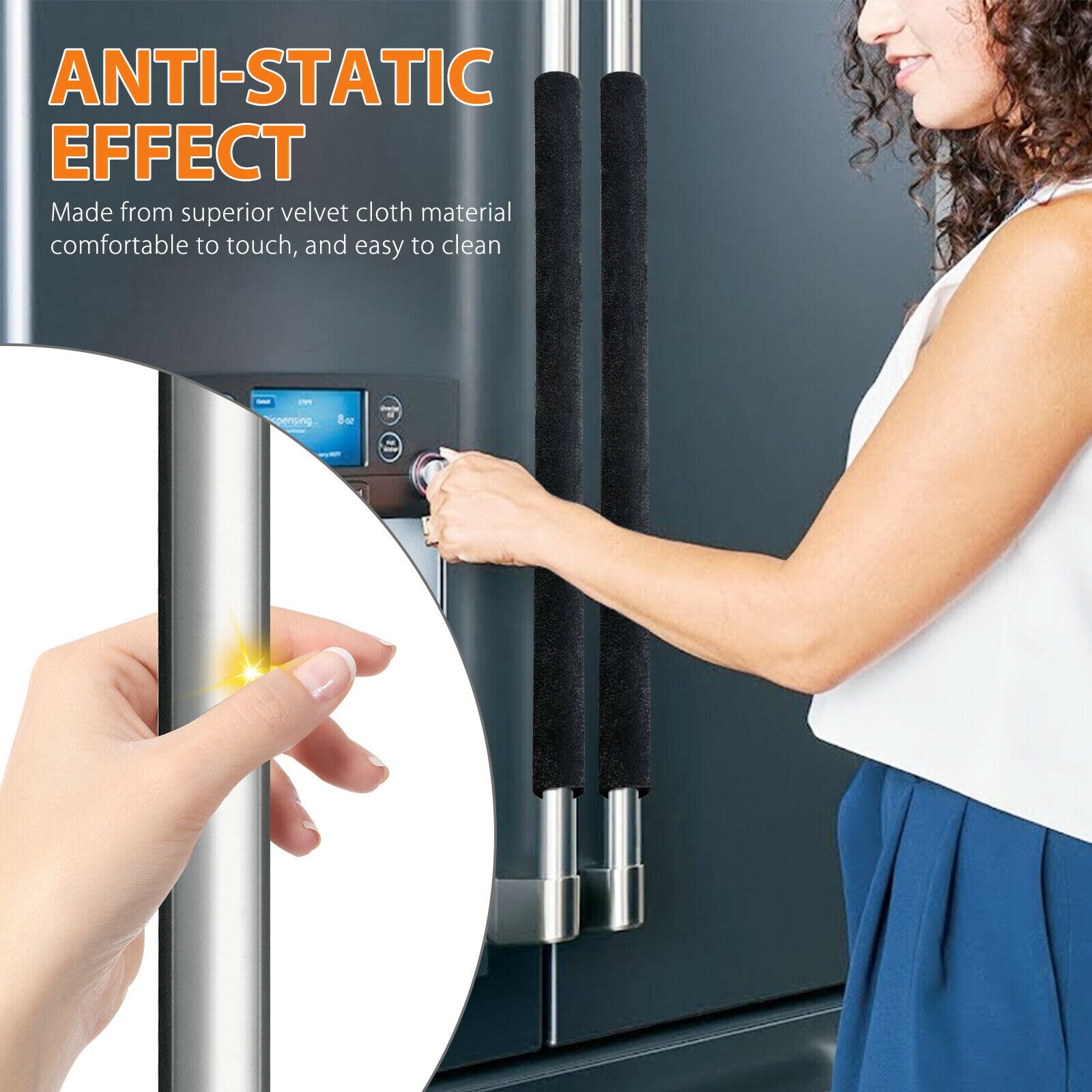 Refrigerator Handle Covers Fridge Door Covers (2 pcs) Refrigerator Handle Covers Fridge Door Covers (2 pcs)