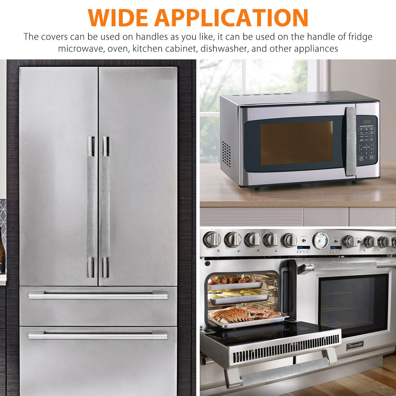 Refrigerator Handle Covers Fridge Door Covers (2 pcs) Refrigerator Handle Covers Fridge Door Covers (2 pcs)