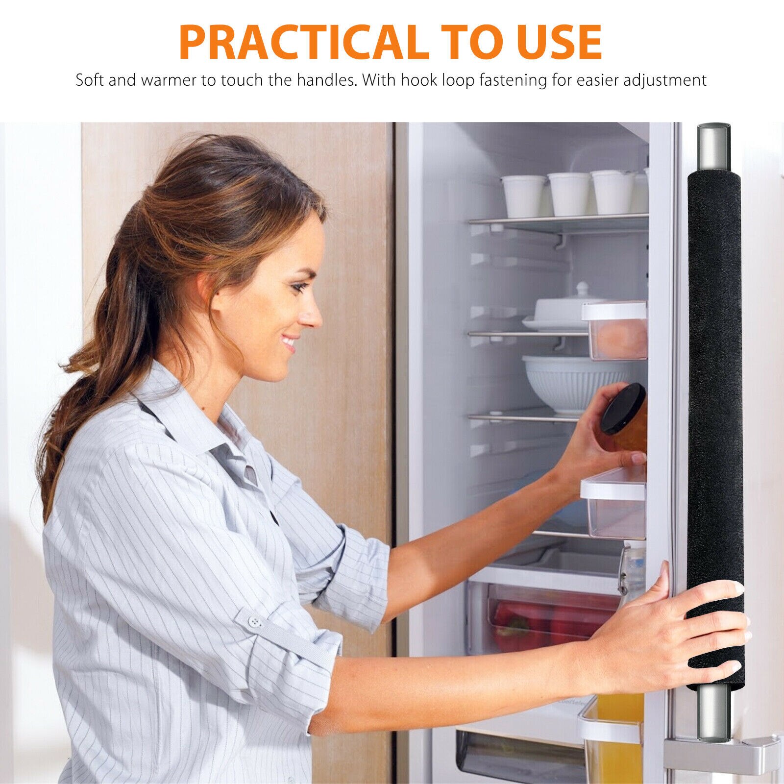Refrigerator Handle Covers Fridge Door Covers (2 pcs) Refrigerator Handle Covers Fridge Door Covers (2 pcs)