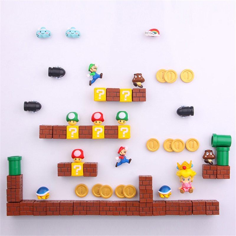Refrigerator Magnets Super Mario Display