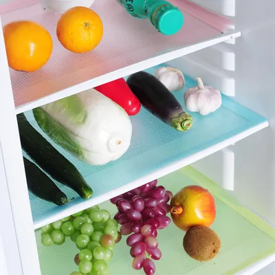 Refrigerator Shelf Mat Antifouling Pad (4 pcs) Refrigerator Shelf Mat Antifouling Pad (4 pcs)