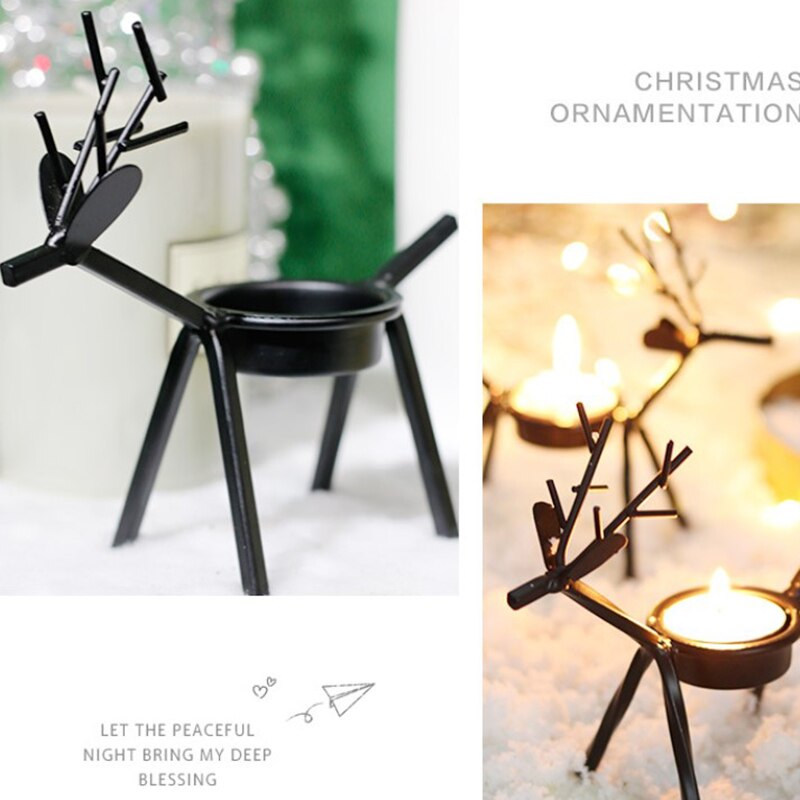 Reindeer Candle Holder Decoration Reindeer Candle Holder Decoration