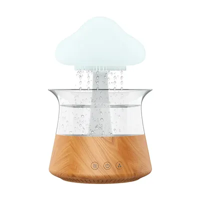 Relax Cloud Rain Diffuser Humidifier Raindrop Aromatherapy Machine Ultrasonic Atomization Humidification Colorful Lamp Relax Cloud Rain Diffuser Humidifier Raindrop Aromatherapy Machine Ultrasonic Atomization Humidification Colorful Lamp