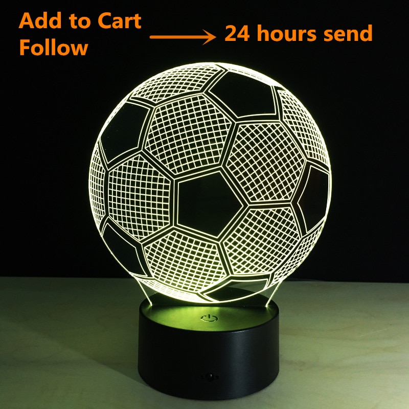 Remote Control 3D Football Night Light Remote Control 3D Football Night Light