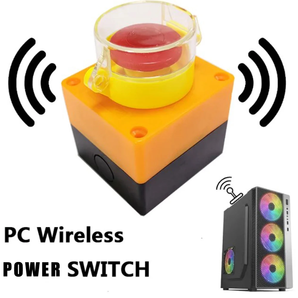 Remote Power ON/OFF Switch for Desktop Computer. Wireless PC Motherboard Boot Button. Gaming Room Decoration Remote Power ON/OFF Switch for Desktop Computer. Wireless PC Motherboard Boot Button. Gaming Room Decoration