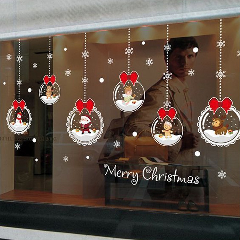 Removable Christmas Glass Stickers Removable Christmas Glass Stickers