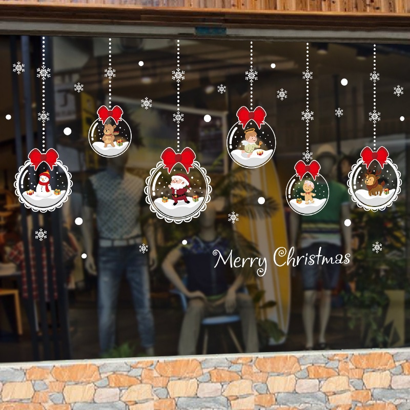 Removable Christmas Glass Stickers Removable Christmas Glass Stickers