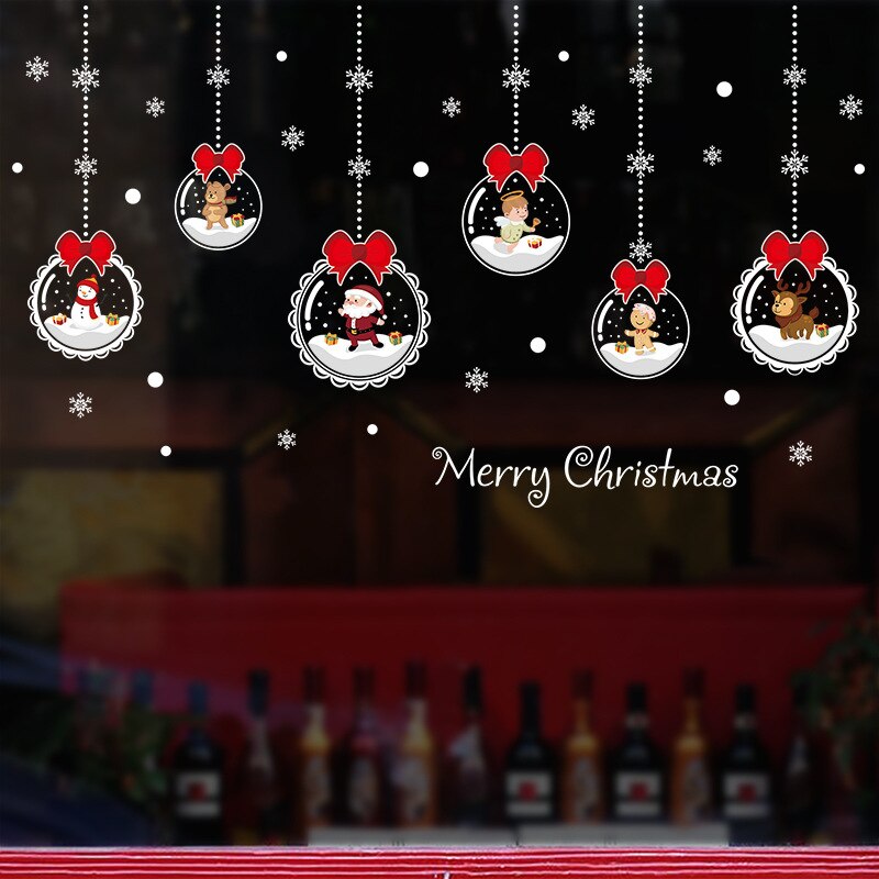 Removable Christmas Glass Stickers Removable Christmas Glass Stickers