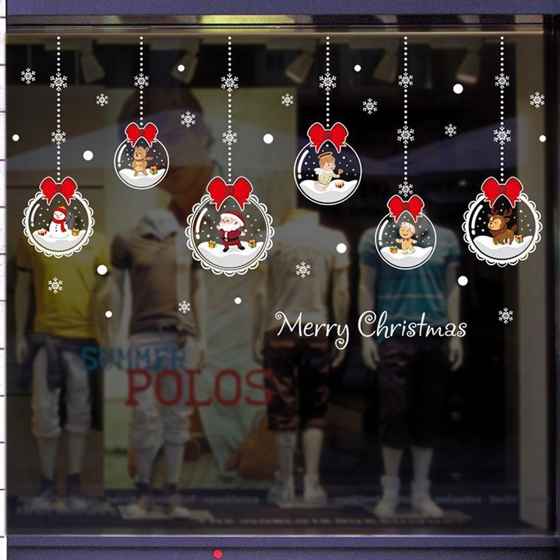 Removable Christmas Glass Stickers Removable Christmas Glass Stickers
