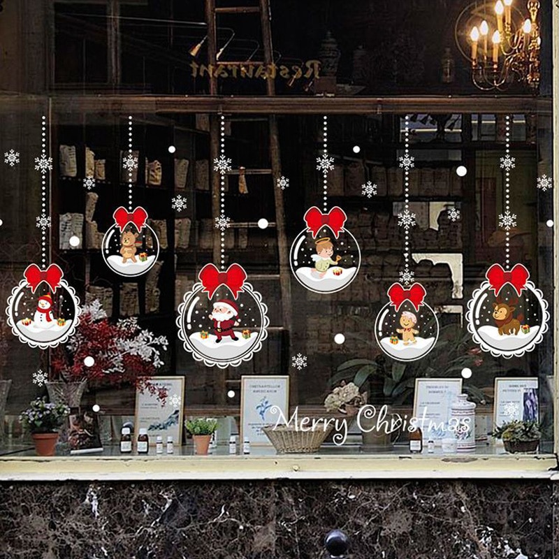 Removable Christmas Glass Stickers Removable Christmas Glass Stickers