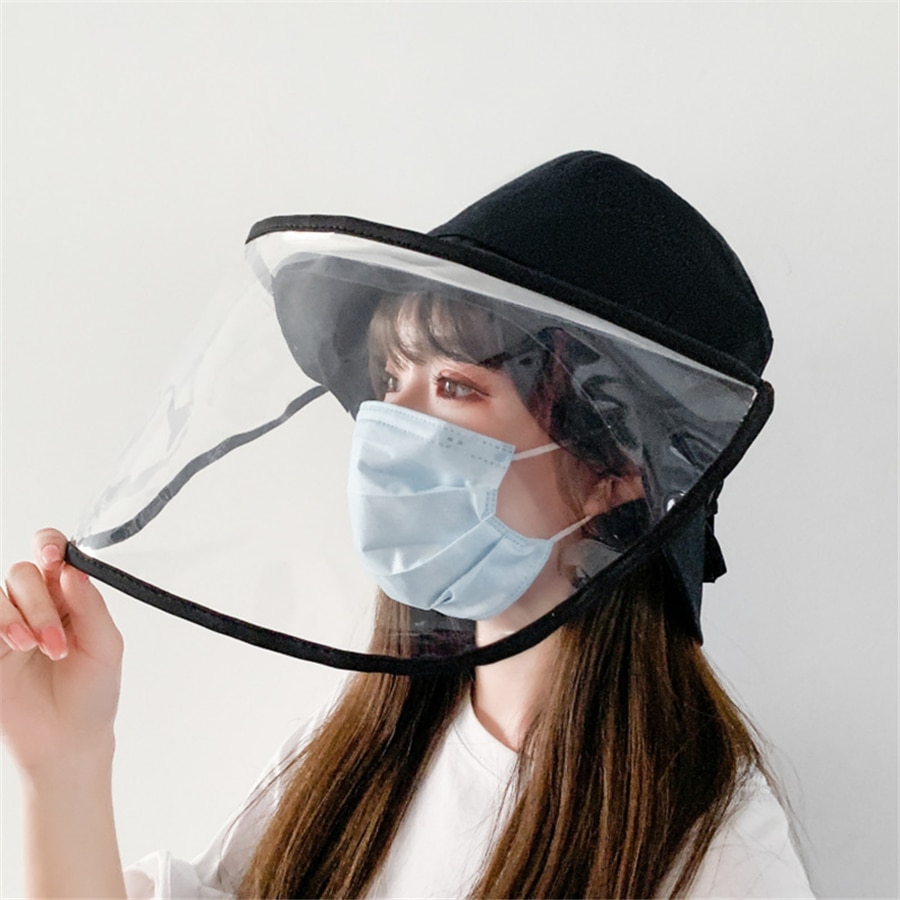 Removable Clear Face Shield with Hat Removable Clear Face Shield with Hat