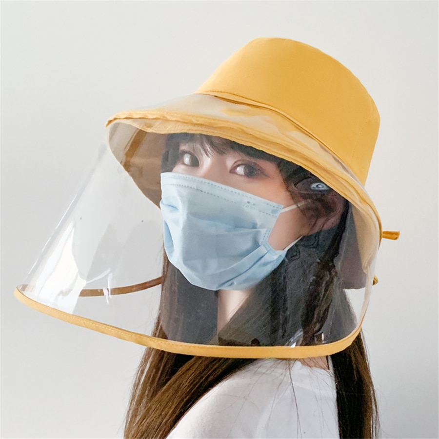 Removable Clear Face Shield with Hat Removable Clear Face Shield with Hat