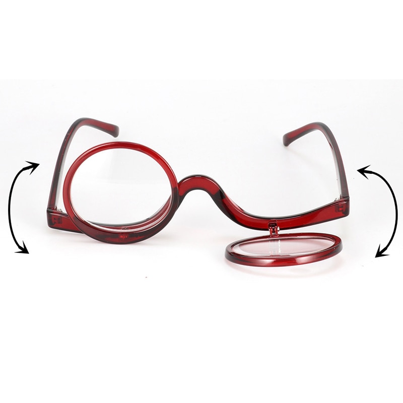 Removable Lens Magnifying Makeup Glasses