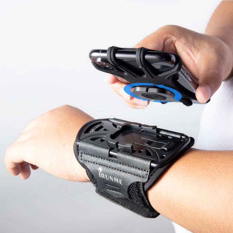 Removable Rotating Sports Phone Wristband Running Wrist Bag Generation Driving Takeaway Navigation Arm Bag Fitness