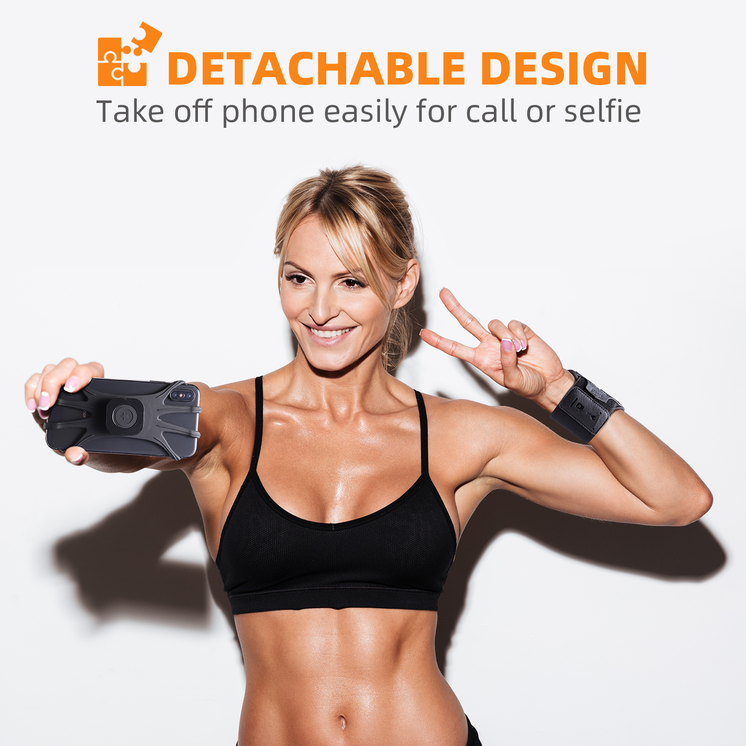 Removable Rotating Sports Phone Wristband Running Wrist Bag Generation Driving Takeaway Navigation Arm Bag Fitness