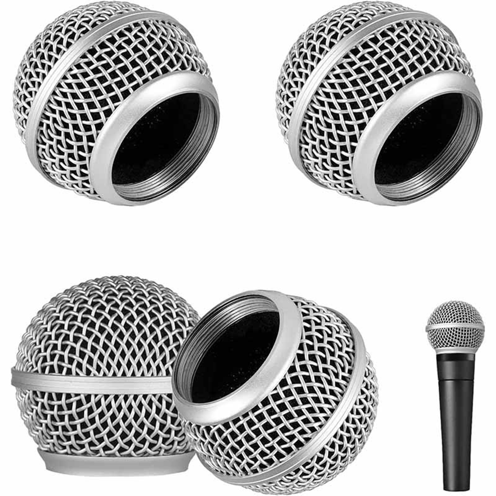 Replacement Microphone Grille Replacing Professional Wired Wireless Build-in Sponge Party Mic Head Part Accessories Replacement Microphone Grille Replacing Professional Wired Wireless Build-in Sponge Party Mic Head Part Accessories