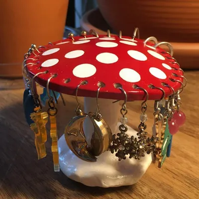 Resin 26 Holes Mushroom Earring Holder